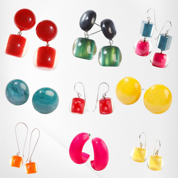 COLOURFUL BEAD EARRINGS