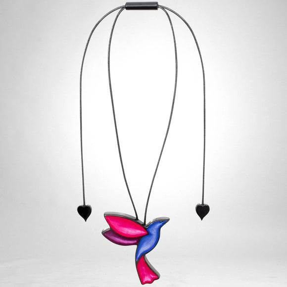 ZSISKA Paradise blue adjustable statement necklace