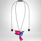 ZSISKA Paradise blue adjustable statement necklace