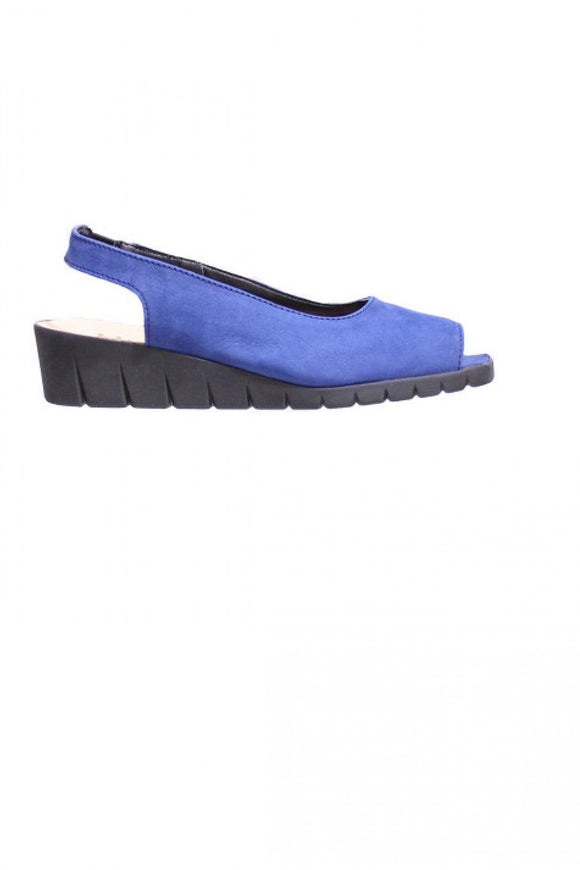 Indigo Peep Toe Hirica Sandal Style and Grace